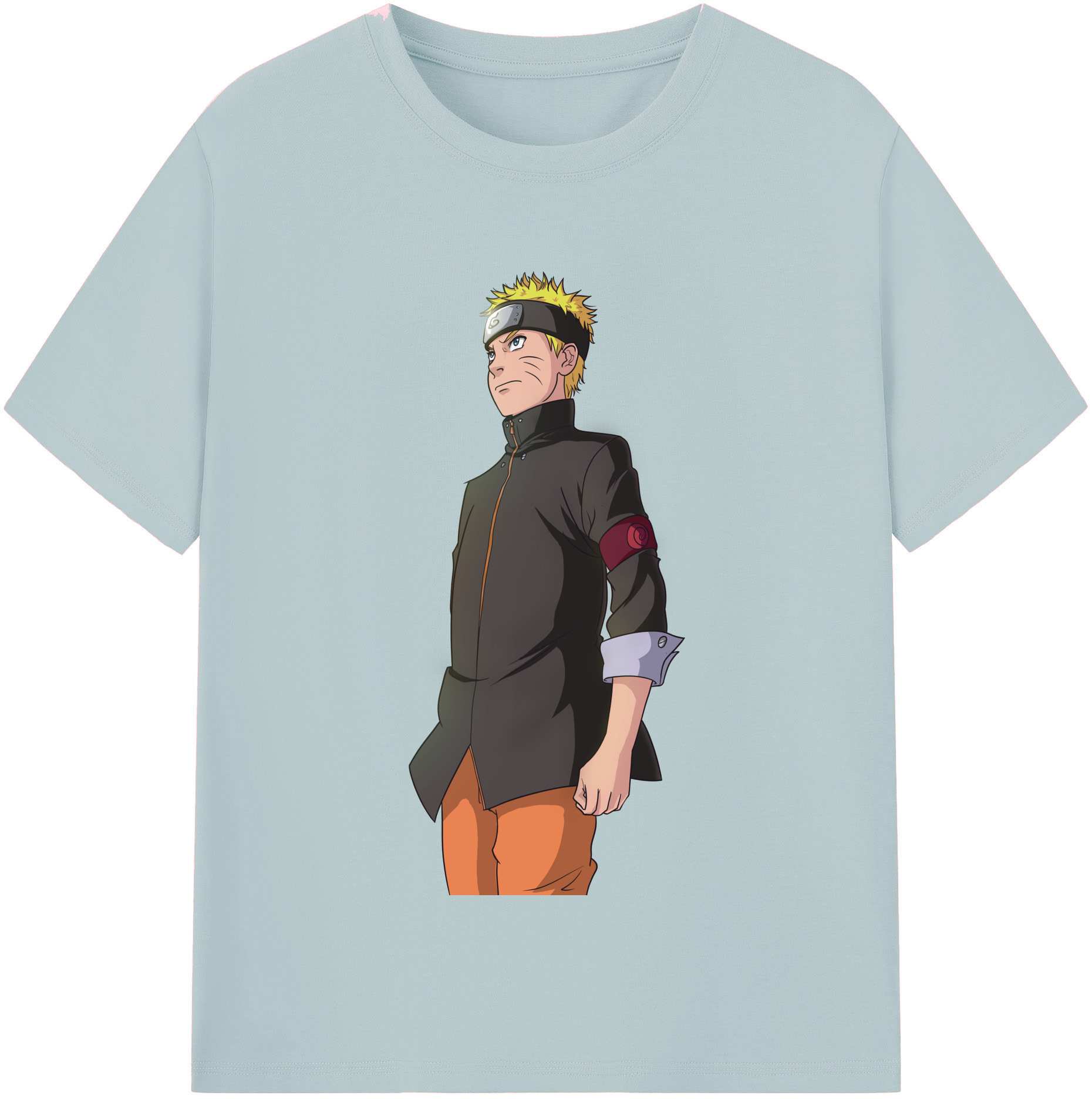 （画像用） NARUTO -ナルト- うずまき ナルト Uzumaki Naruto 綿100％半袖Tシャツ（フロントプリント）